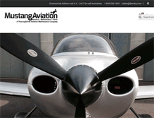 Tablet Screenshot of mustangaviation.com